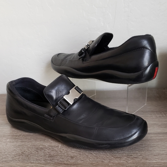 prada mens slip on sneakers